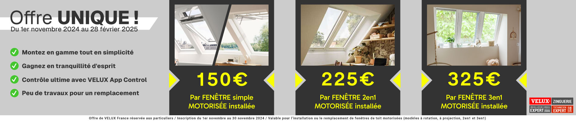 Offre fenêtre VELUX